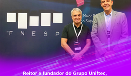 Reitor e fundador do Grupo Uniftec, Claudio Meneguzzi participa do 23º FNESP